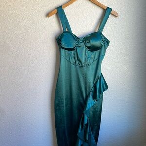 Dark green dress